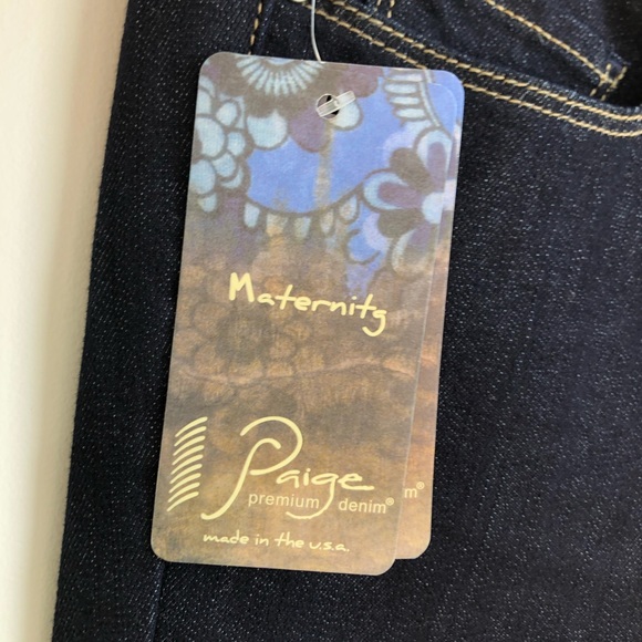 NWOT PAIGE Blue Heights Maternity Jeans 30 - Picture 4 of 13